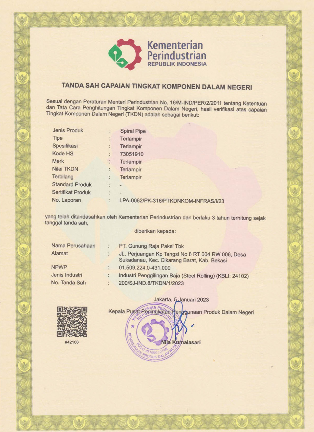 230302 GRP - Sertifikat TKDN - SWP