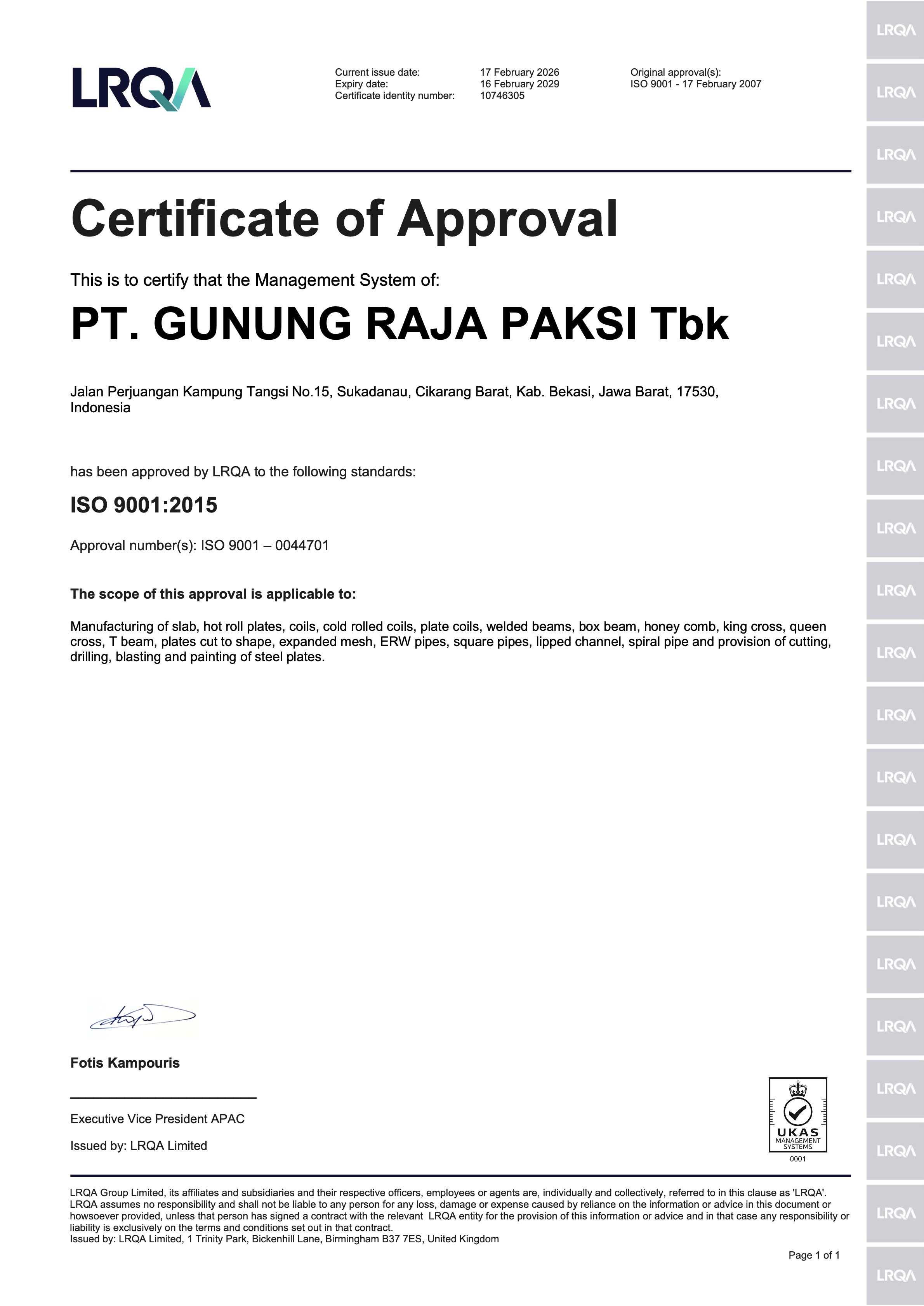 LRQA – ISO 9001